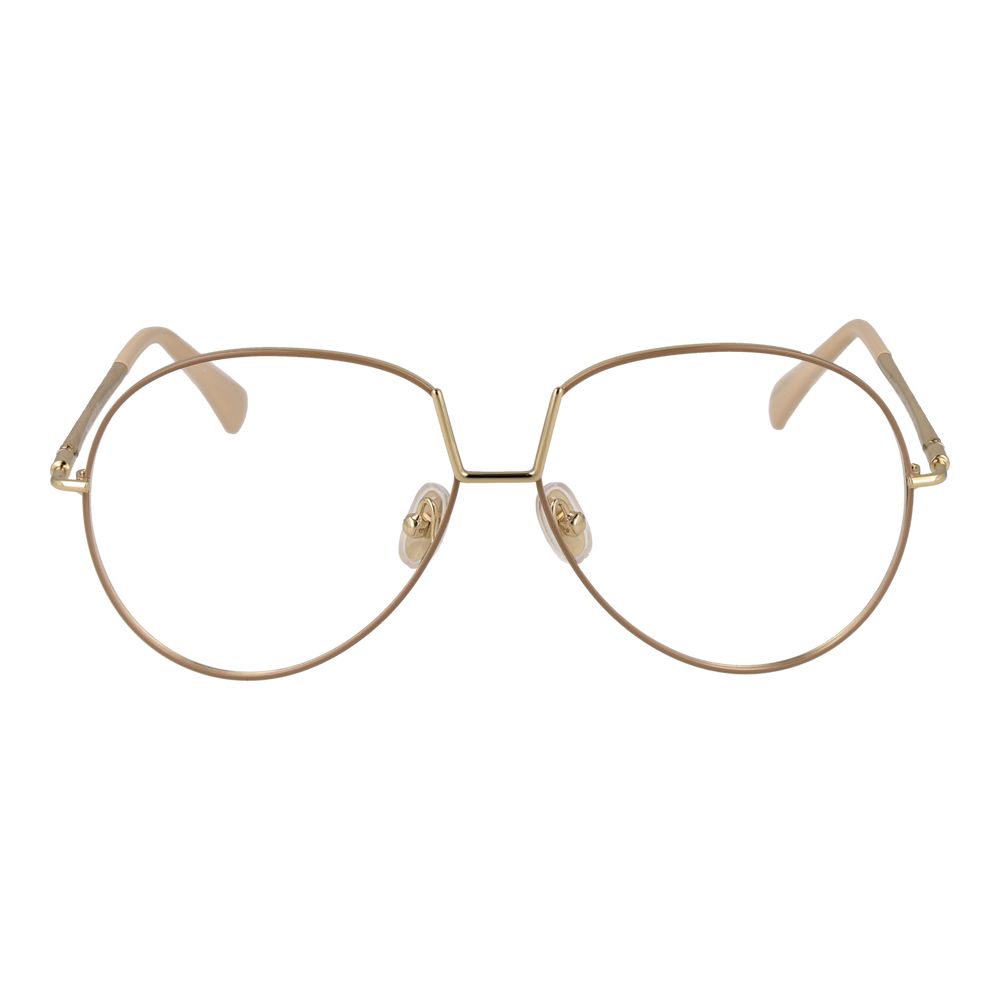 Max Mara Beige Metal Glasses (Frame)