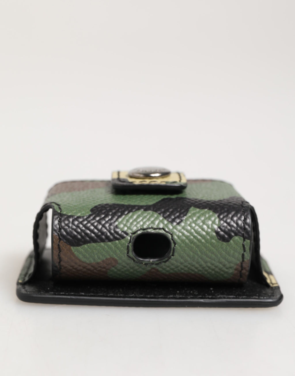 Dolce & Gabbana Multicolor Camouflage Leder Metall Accessoire Airpods Fall