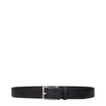 Testoni Black Leather Belt