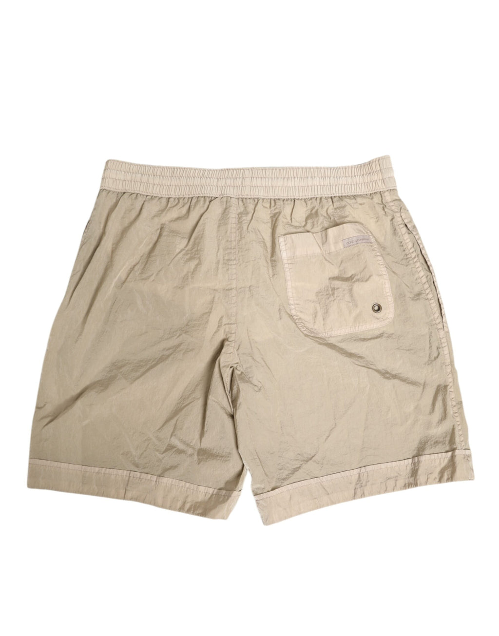 Dolce & Gabbana Beige Nylon Beachwear Men's Boxer Short Swimsuit