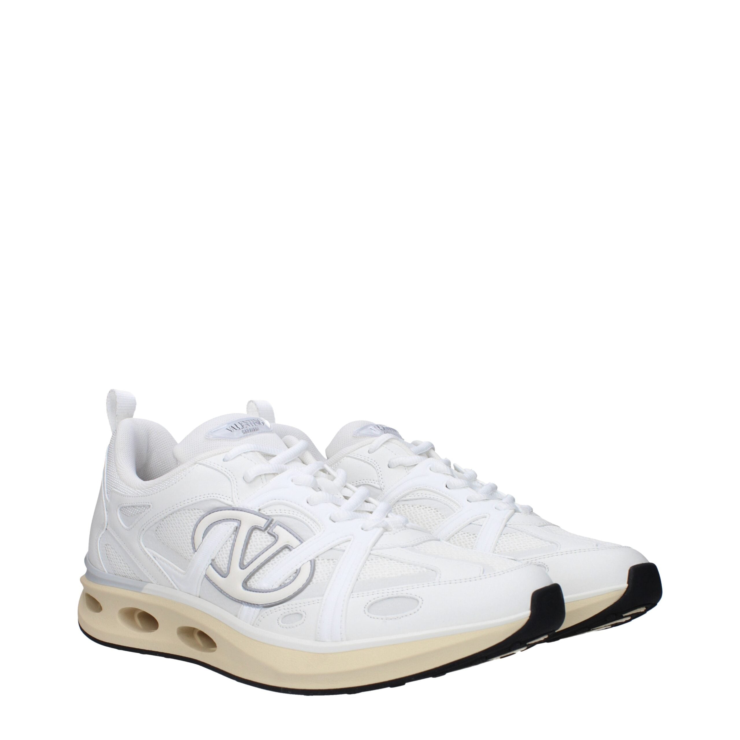 Valentino Garavani Weiße Stoff-Sneaker im Athletic-Look