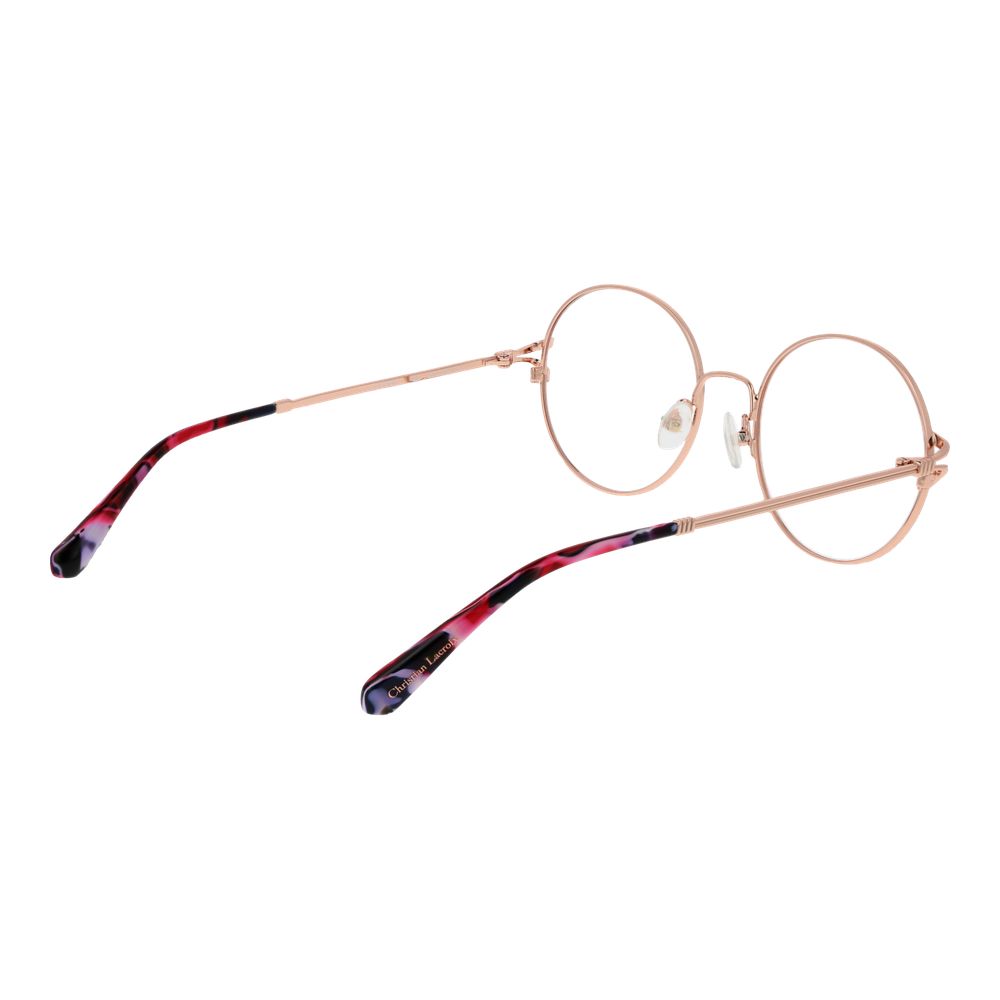 Christian Lacroix Beigefarbene Metallbrille (Gestelle)