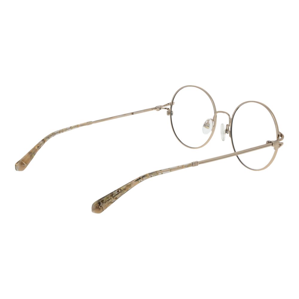 Christian Lacroix Beigefarbene Metallbrille (Gestelle)