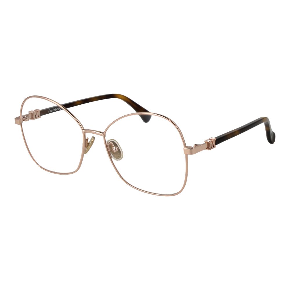 Max Mara glasses with rose gold metal frame