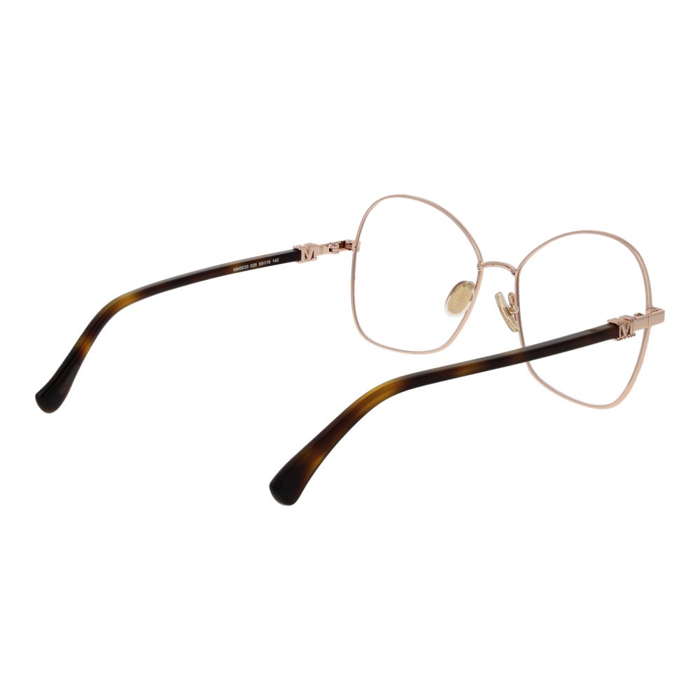 Max Mara glasses with rose gold metal frame