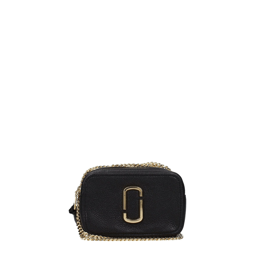 Marc Jacobs Schwarze Leder-Umhängetasche