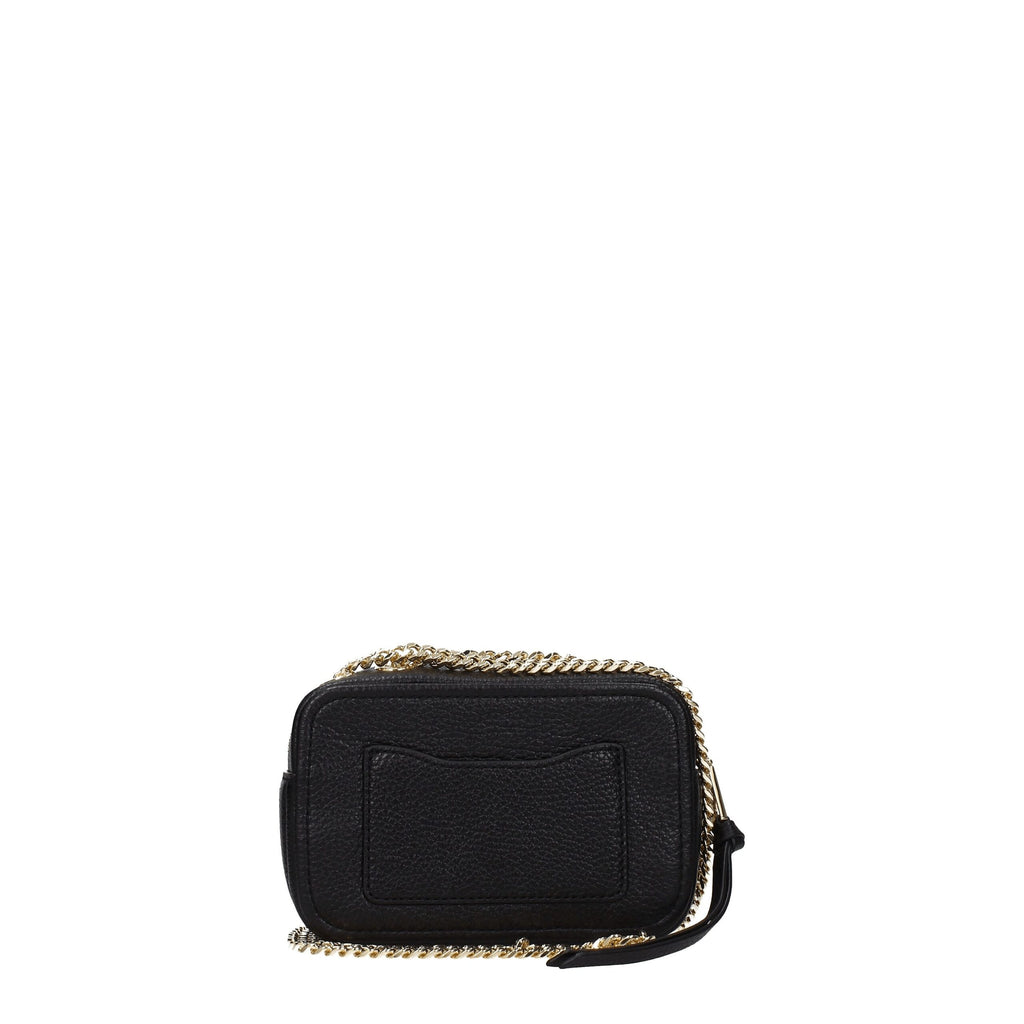 Marc Jacobs Schwarze Leder-Umhängetasche