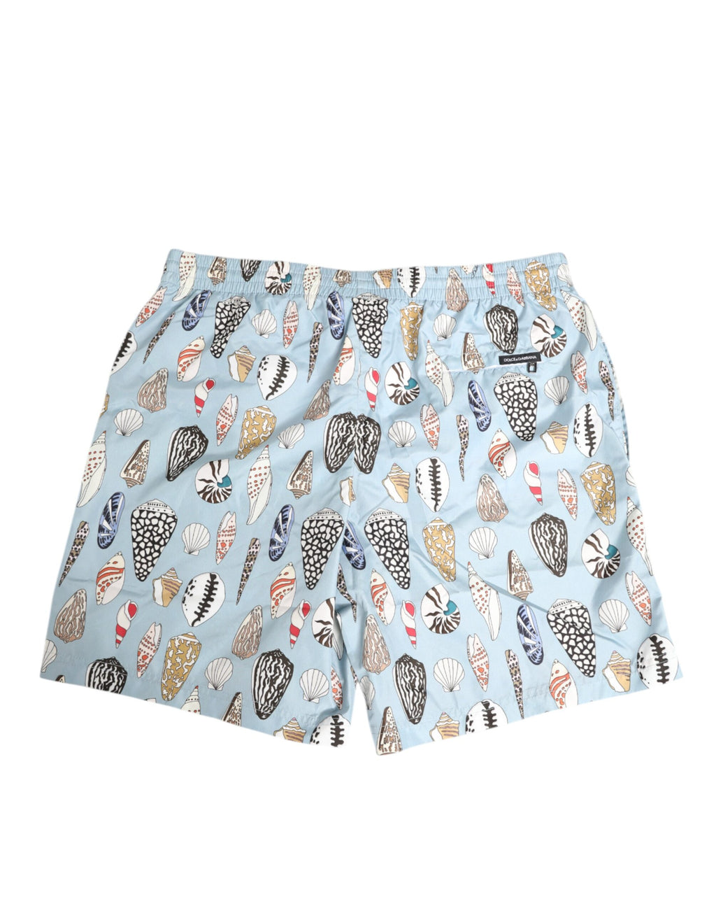 Dolce & Gabbana Blue Shell Print Nylon Men's Swim Shorts