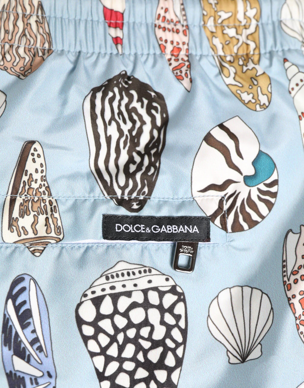 Dolce & Gabbana Blue Shell Print Nylon Men's Swim Shorts
