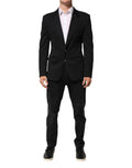 Dolce & Gabbana Dunkelblau Baumwolle Männer Jacke Mantel Blazer Anzug