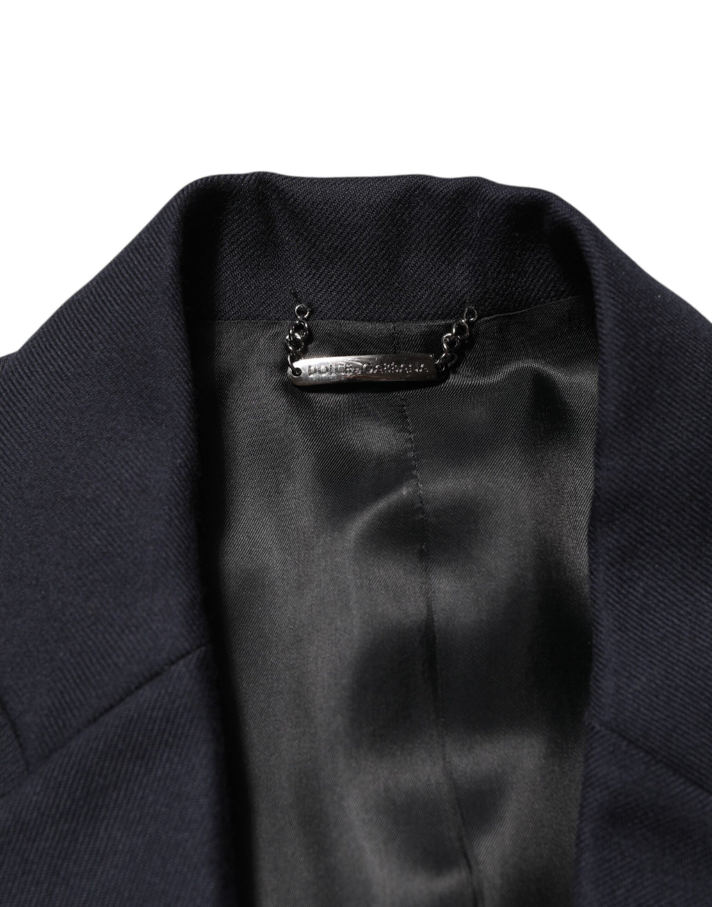 Dolce & Gabbana Dark Blue Wool Men's Jacket Coat Blazer Suit
