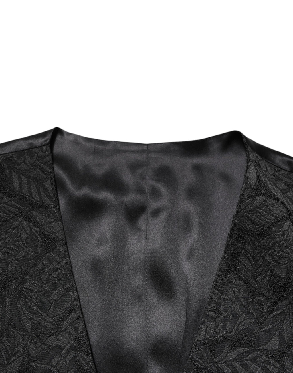 Dolce & Gabbana Schwarzer 3-teiliger Brokat-Jacquard-Anzug MARTINI