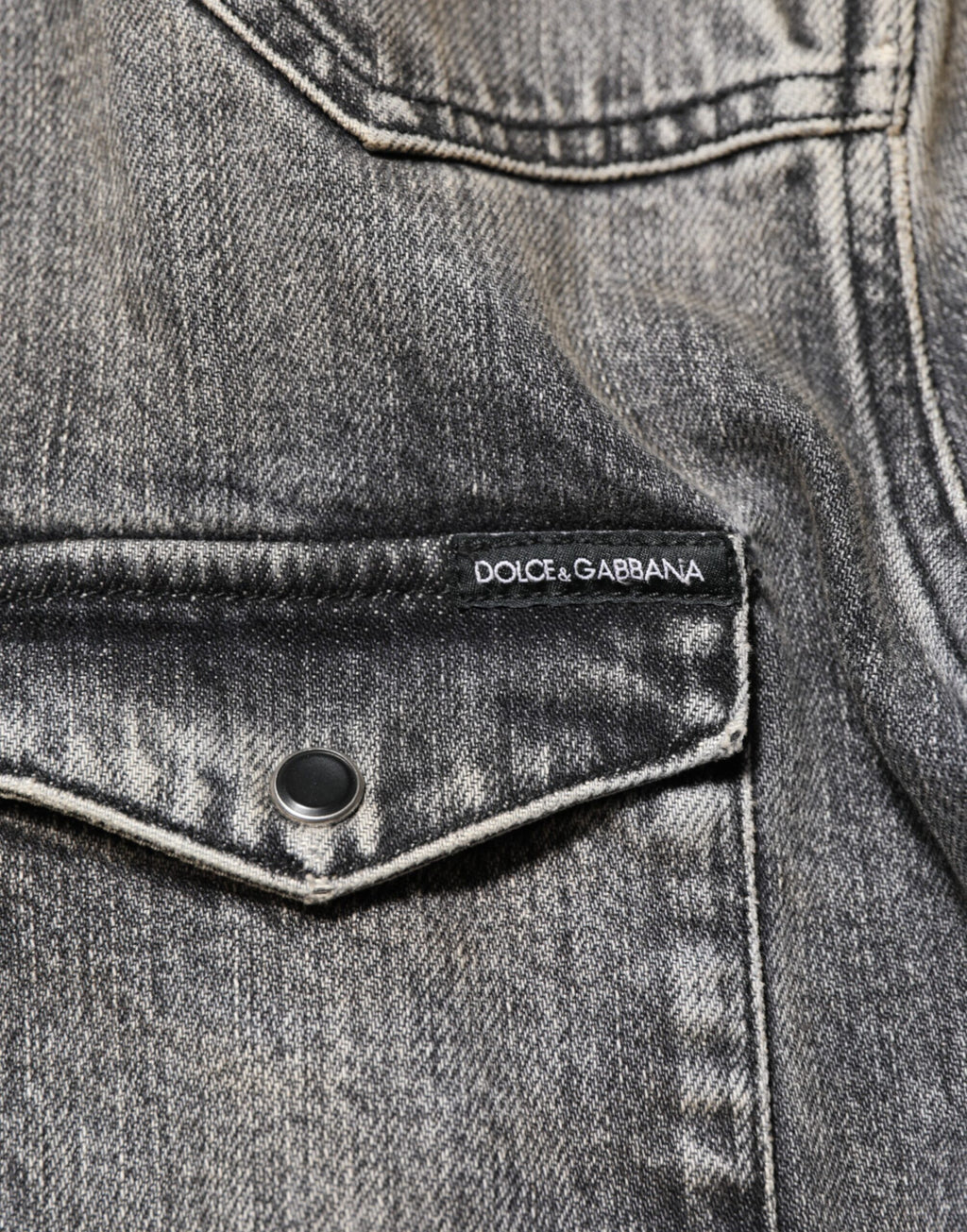 Dolce & Gabbana Washed Cotton Long-Sleeve Casual Shirt