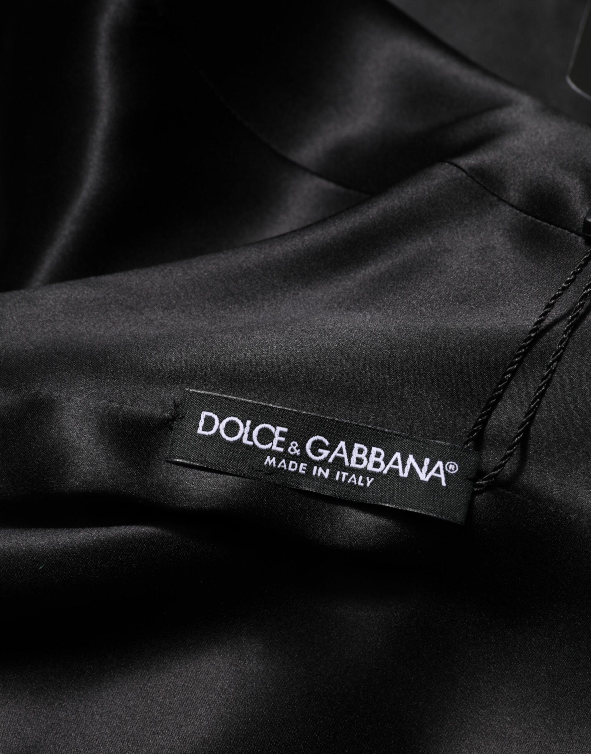 Dolce & Gabbana Green Long-Sleeved Viscose-Acetate Mini Dress