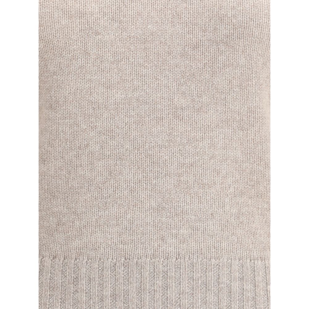 Allude Beige Cashmere Sweater