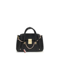 Thom Browne Handtasche aus schwarzem Kalbsleder Bos Taurus