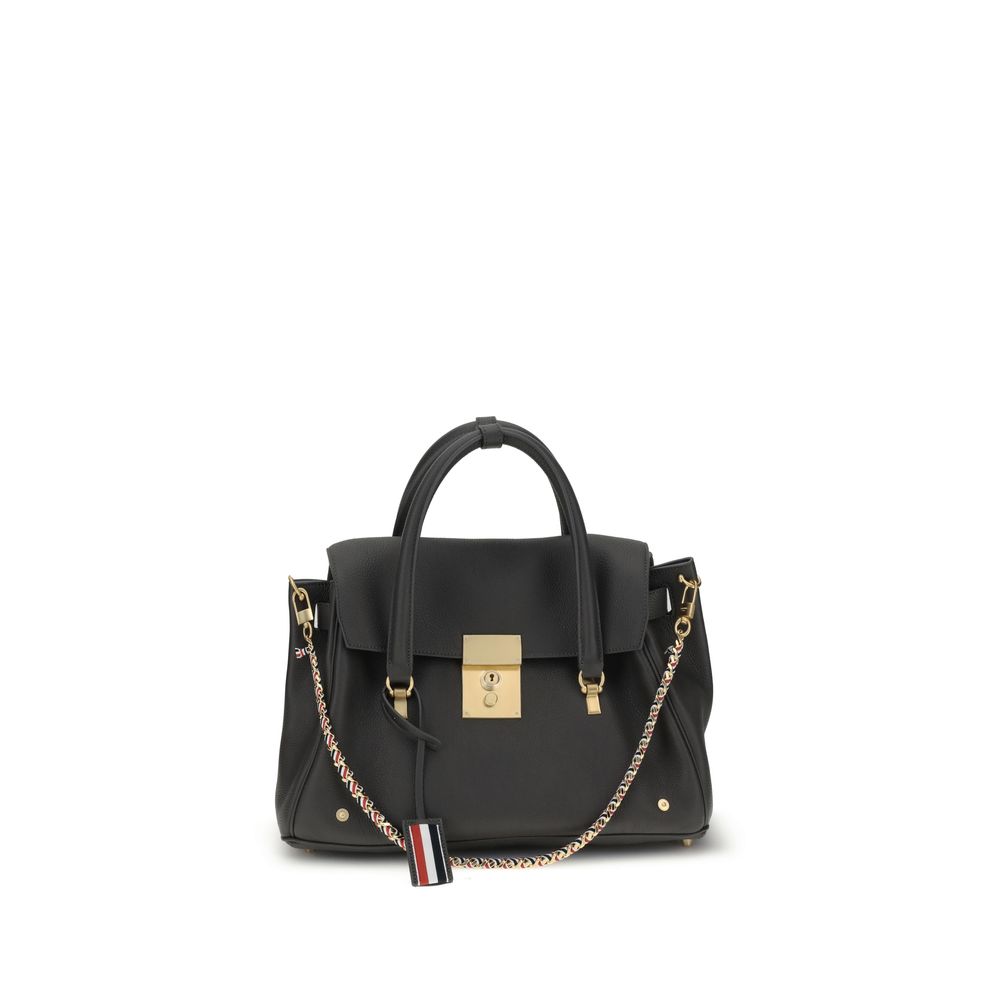 Thom Browne Handtasche aus grauem Kalbsleder Bos Taurus