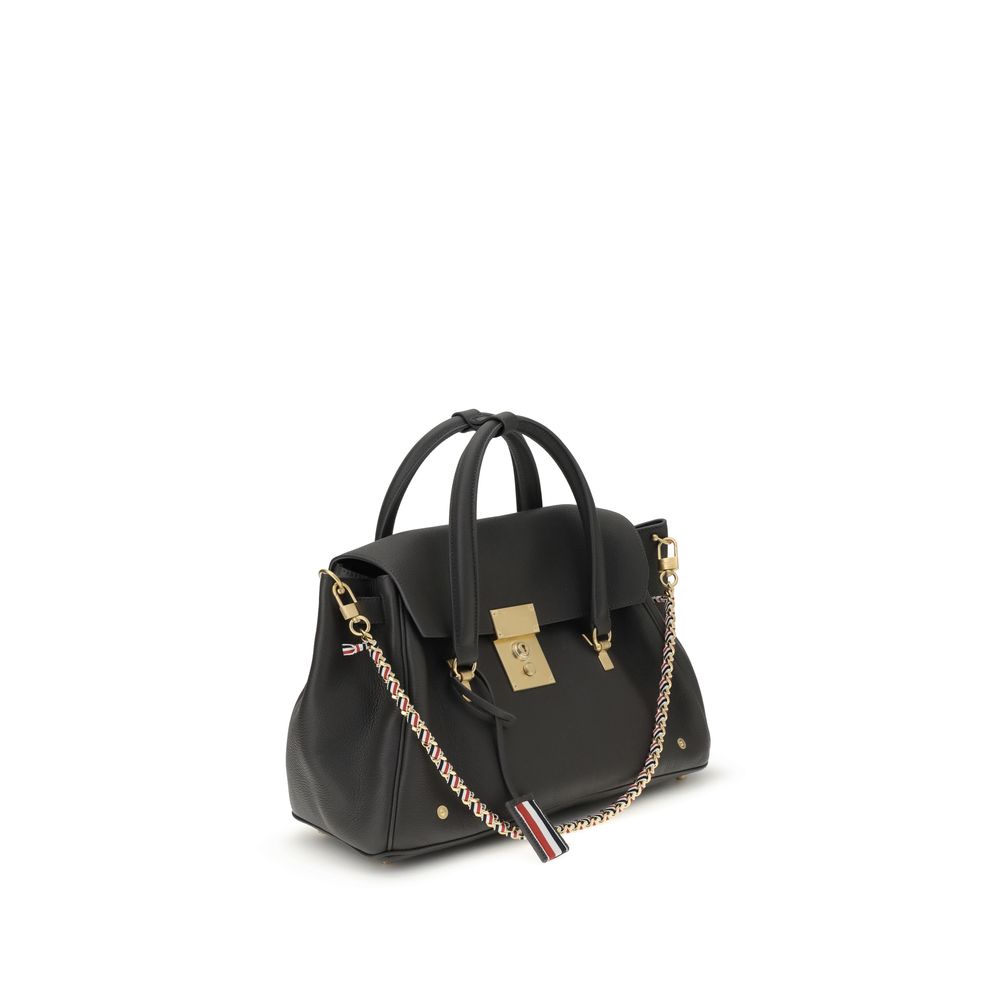 Thom Browne Handtasche aus grauem Kalbsleder Bos Taurus