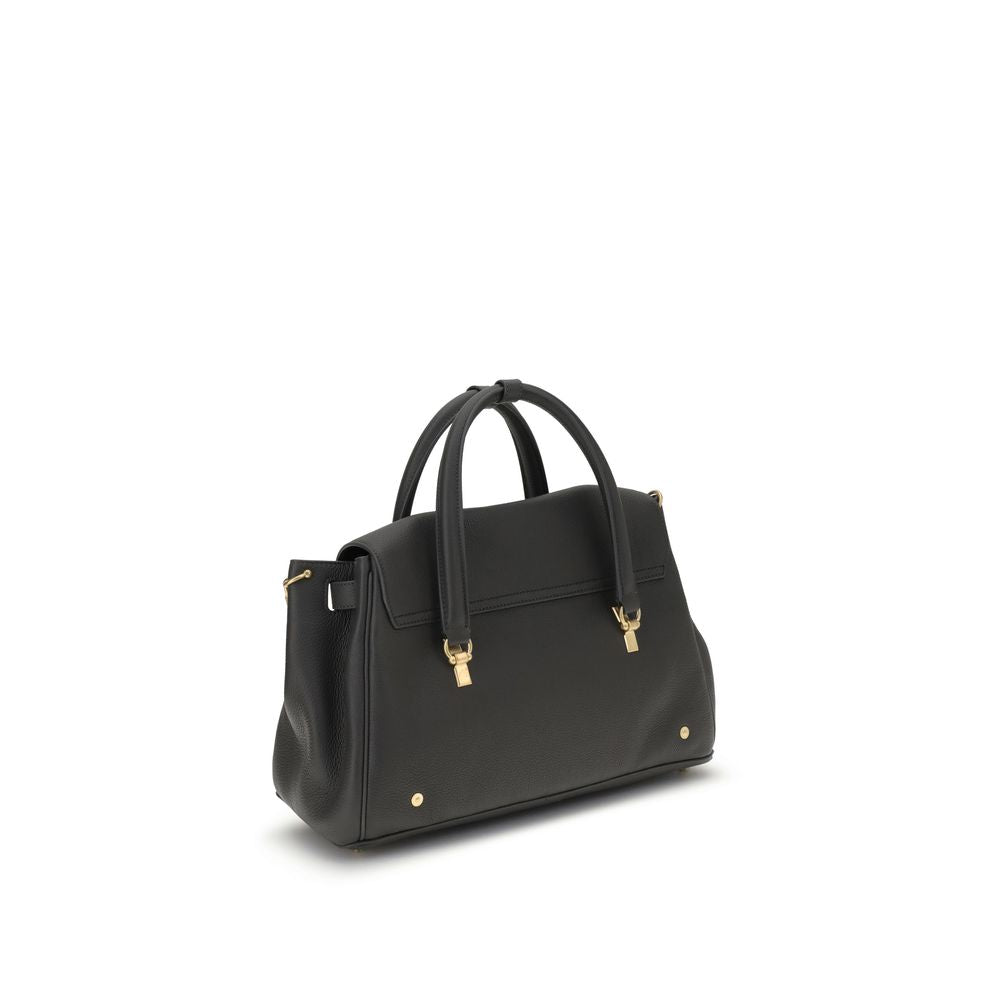 Thom Browne Handtasche aus grauem Kalbsleder Bos Taurus