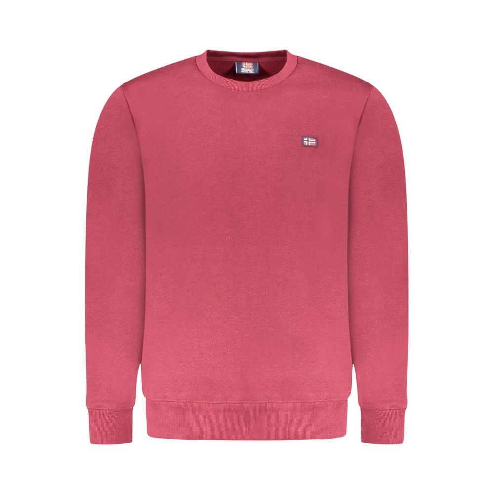 Norway 1963 Rotes Herren-Sweatshirt aus Baumwolle