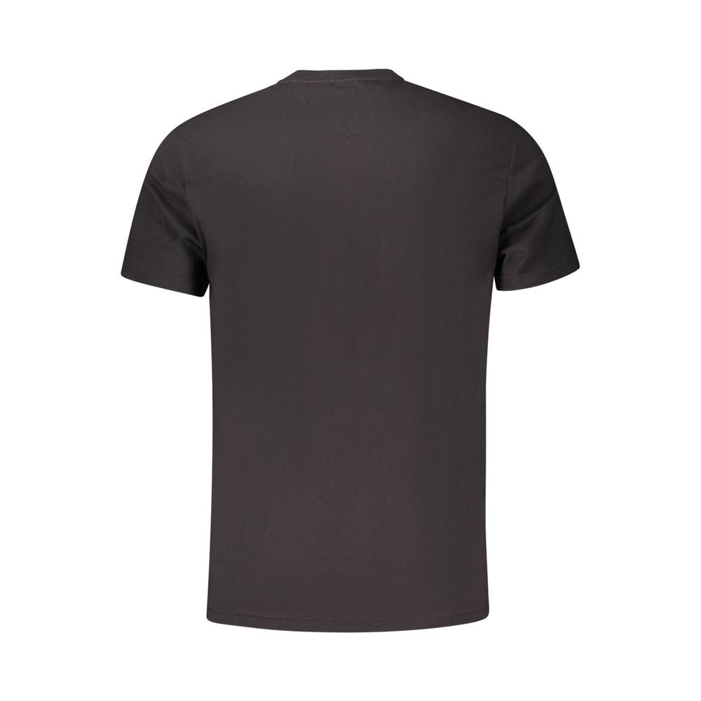 Tommy Hilfiger Schwarzes Baumwoll-T-Shirt für Herren