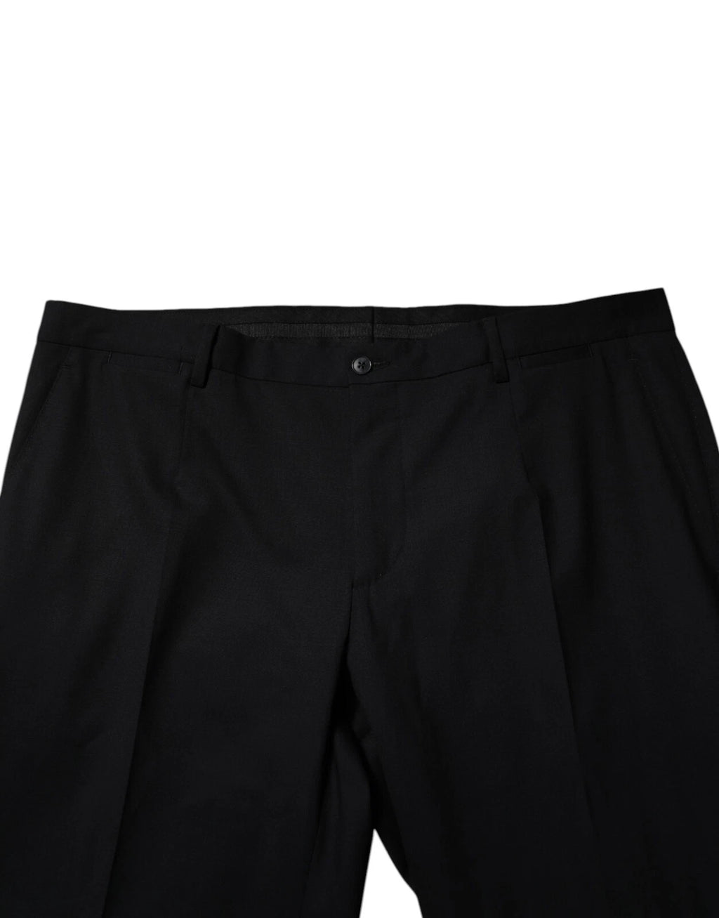 Dolce & Gabbana Schwarz Wolle Formal Kleid Männer Hosen Hosen