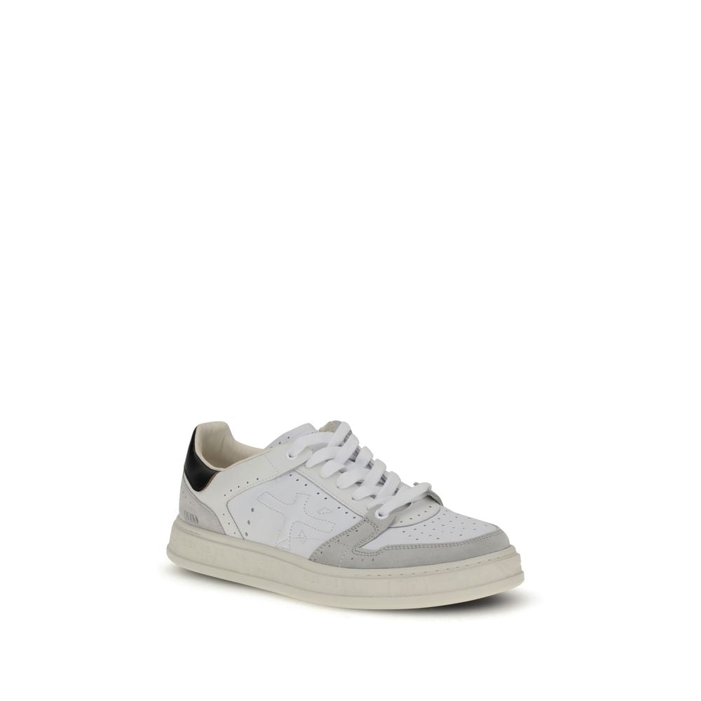 Premiata Weiße Sneakers aus Kalbshaut Bos Taurus