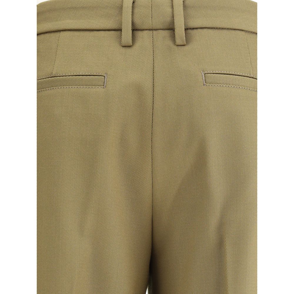 True Royal Grüne Polyester-Hosen