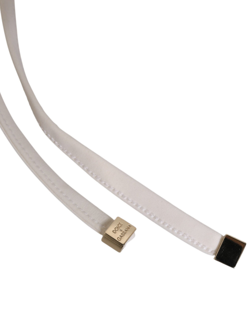 Dolce & Gabbana White Yellow Striped Tie Side Logo Underwear
