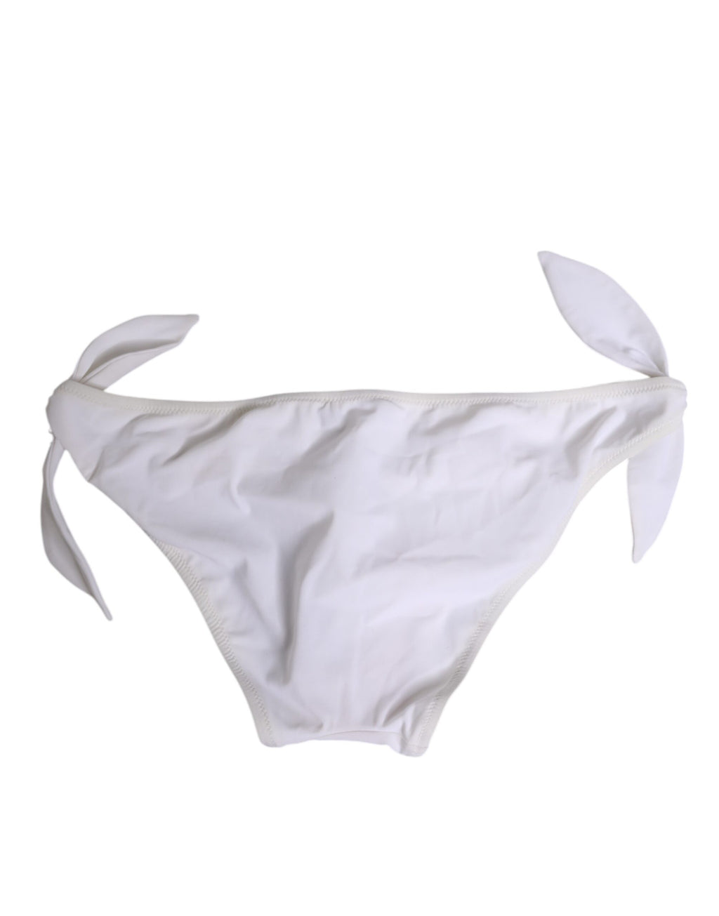 Dolce & Gabbana White Logo Side-Tie Bikini Bottom Underwear
