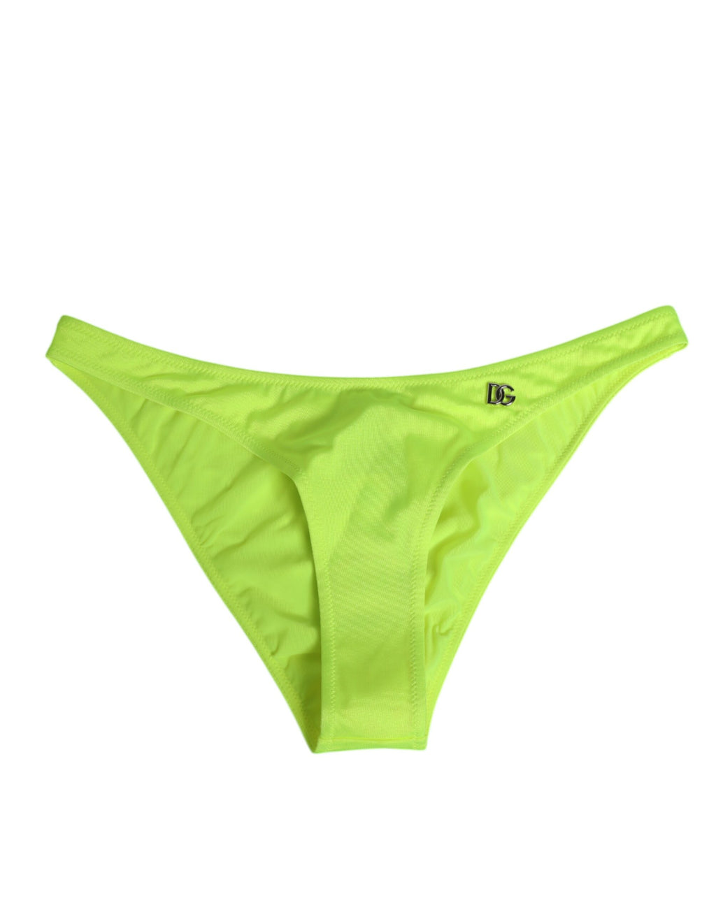 Dolce & Gabbana Neon Green DG Logo Swim Briefs Women's Underwear
