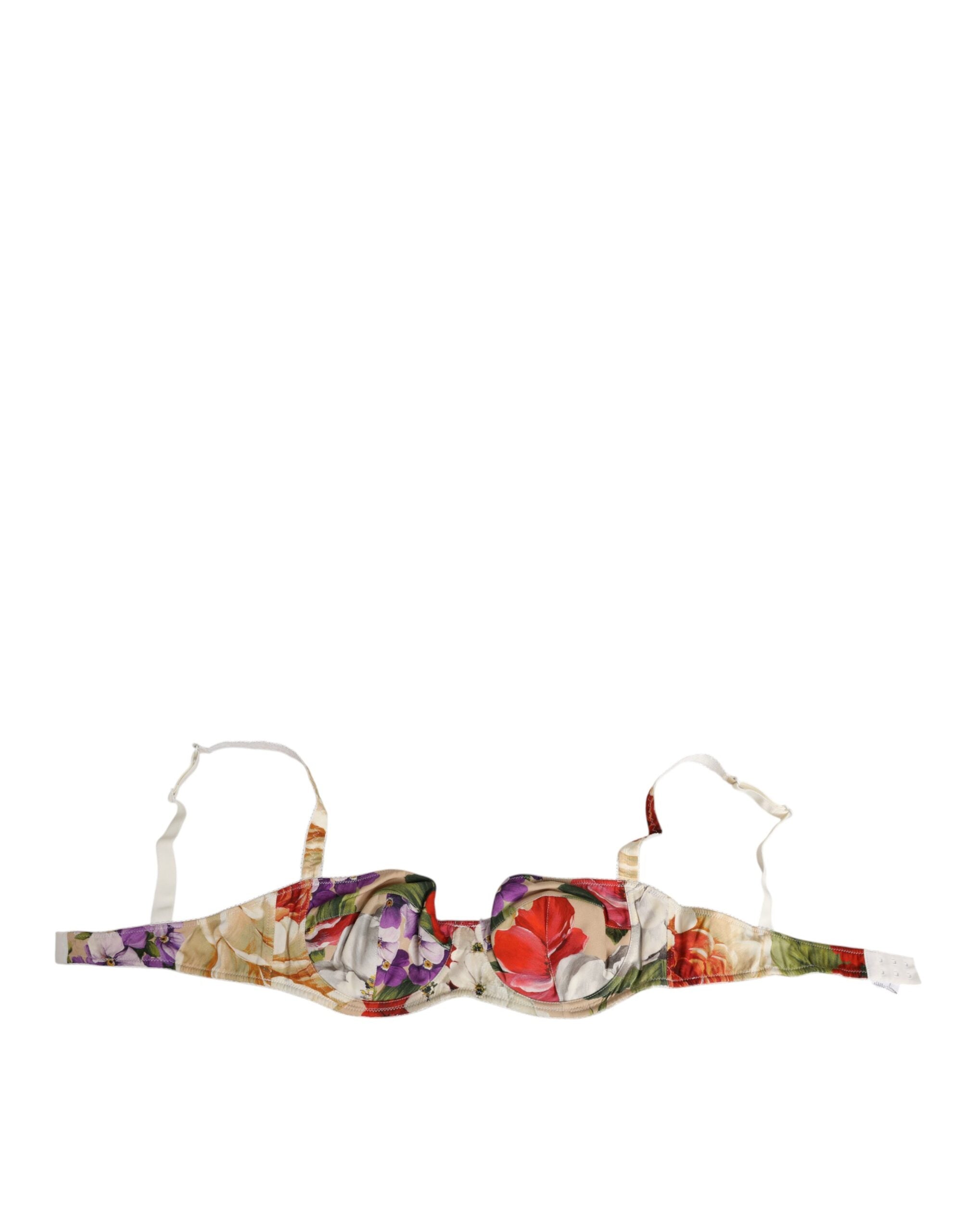 Dolce & Gabbana Halbgepolsterter Balconette-BH mit Blumendruck Unterwäsche