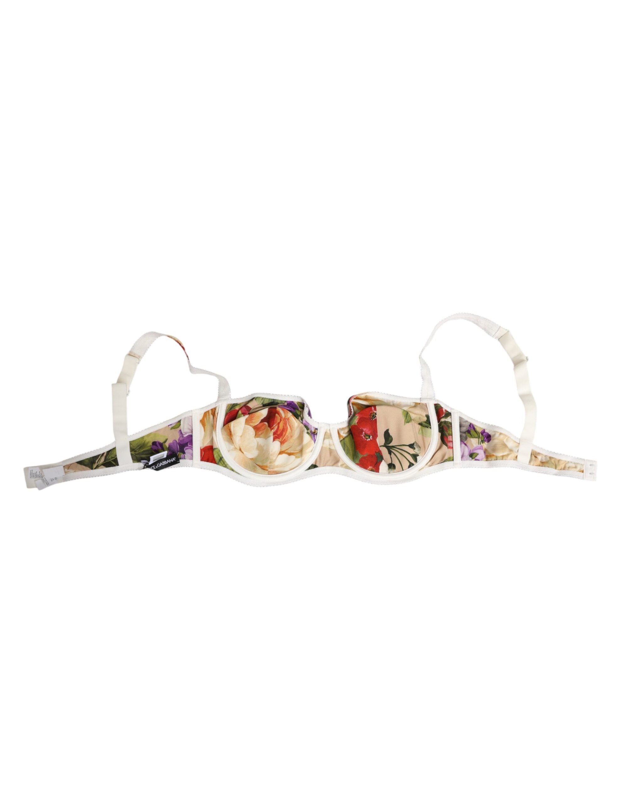 Dolce & Gabbana Halbgepolsterter Balconette-BH mit Blumendruck Unterwäsche