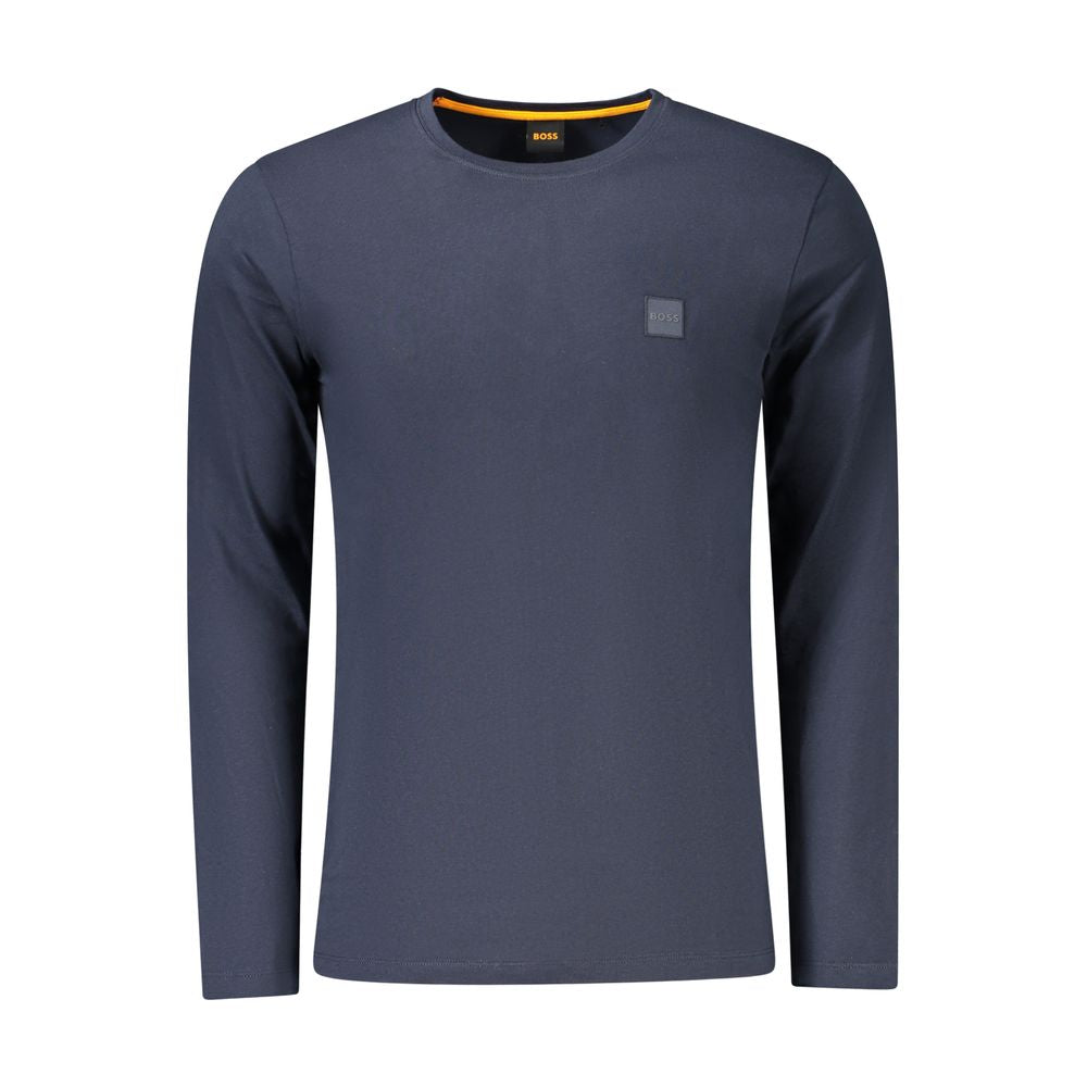 Hugo Boss Blaues Baumwoll-T-Shirt