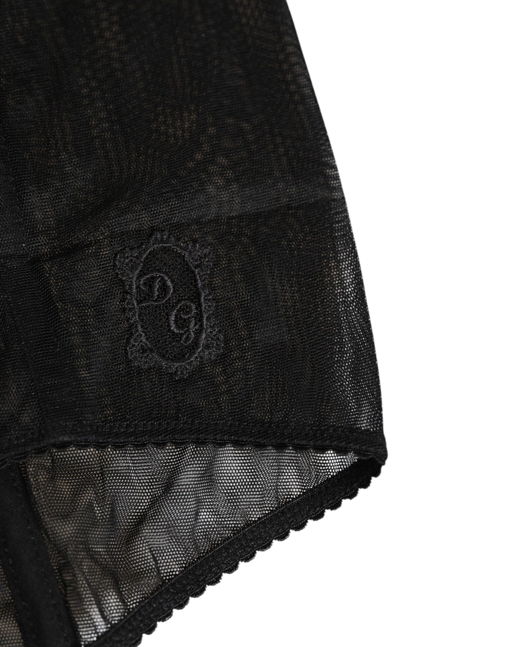 Dolce & Gabbana Black High-Waist Mesh Sheer Shapewear Underwear