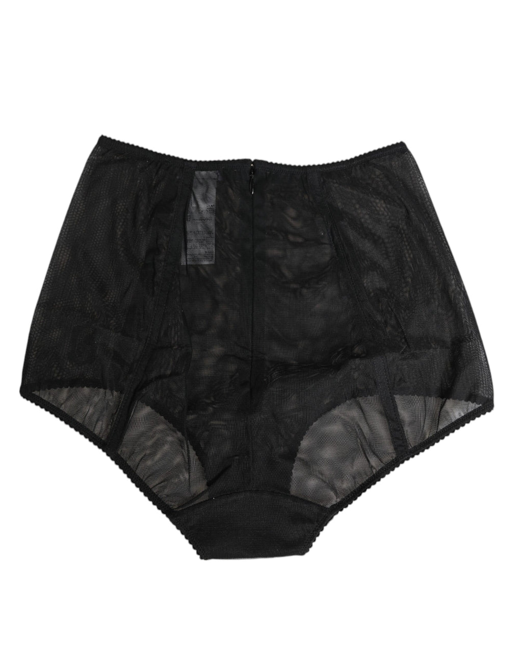 Dolce & Gabbana Black High-Waist Mesh Sheer Shapewear Underwear