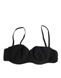 Dolce & Gabbana Schwarzer bestickter Bügel-BH aus Polyester Unterwäsche