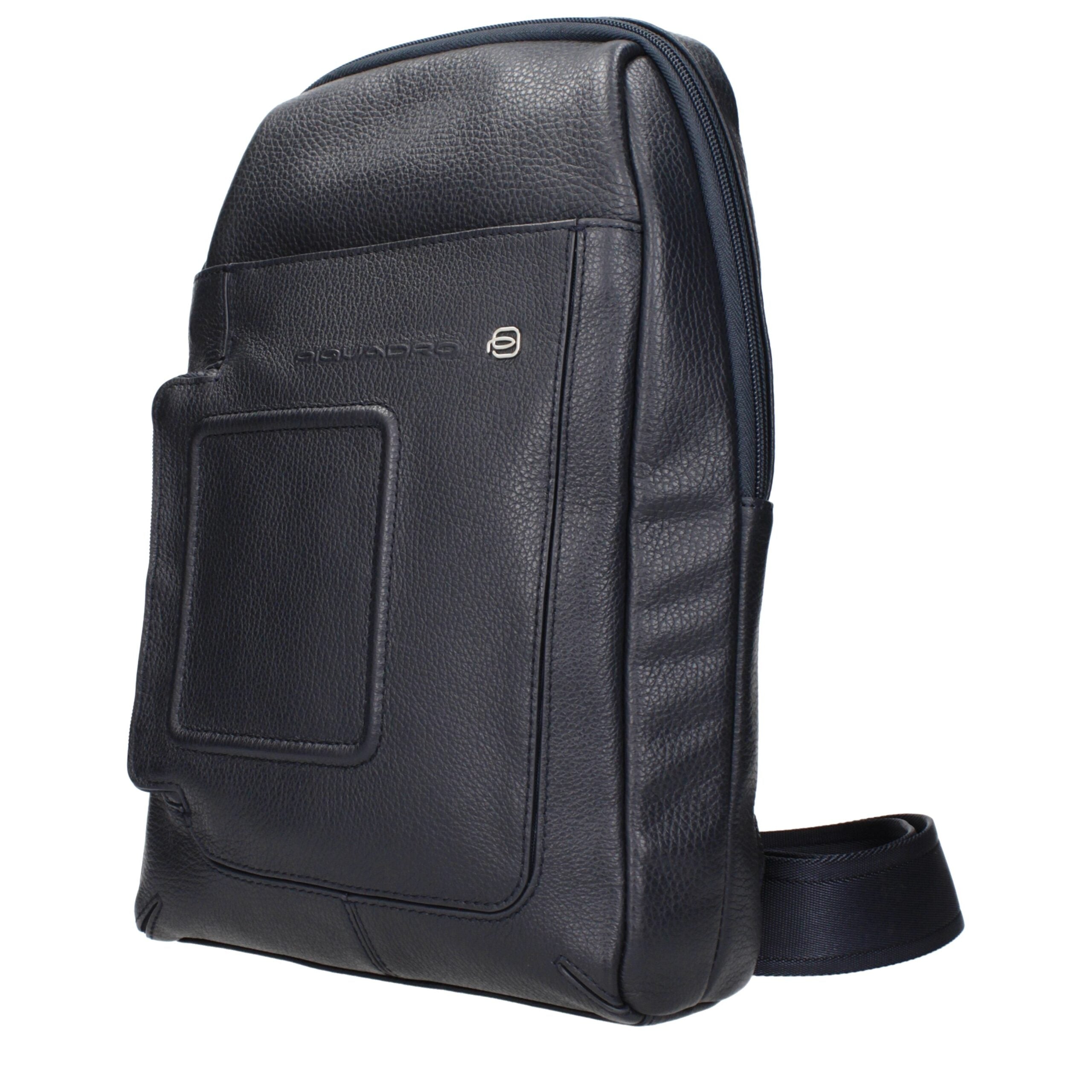Piquadro Blaue Leder Umhängetasche