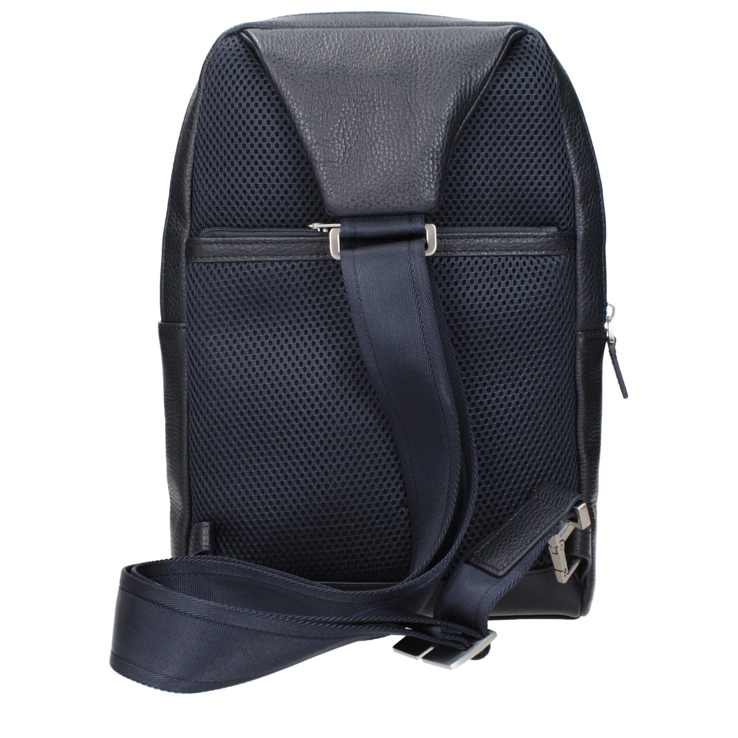 Piquadro Blaue Leder Umhängetasche