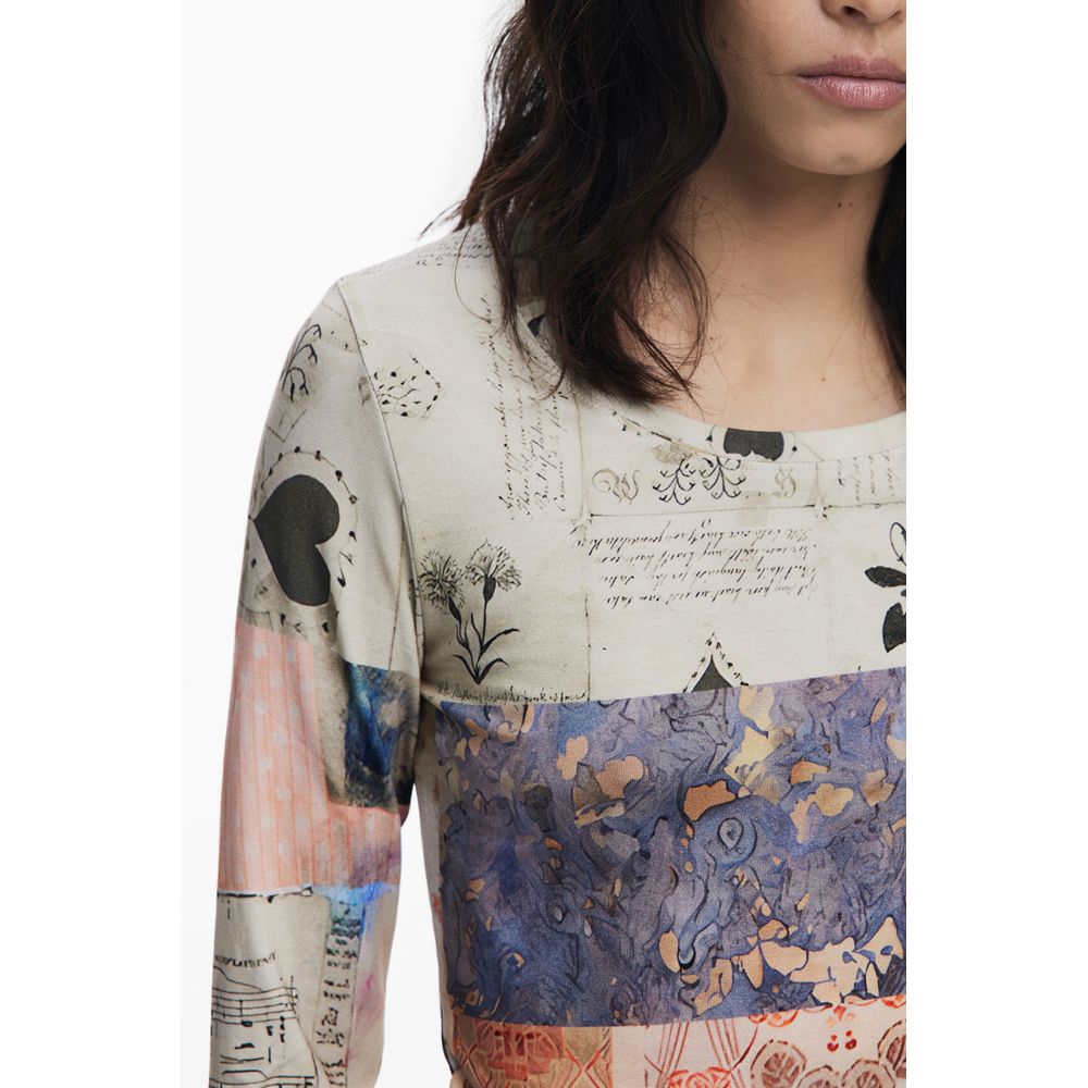 Desigual Beige Viskose Damen Top