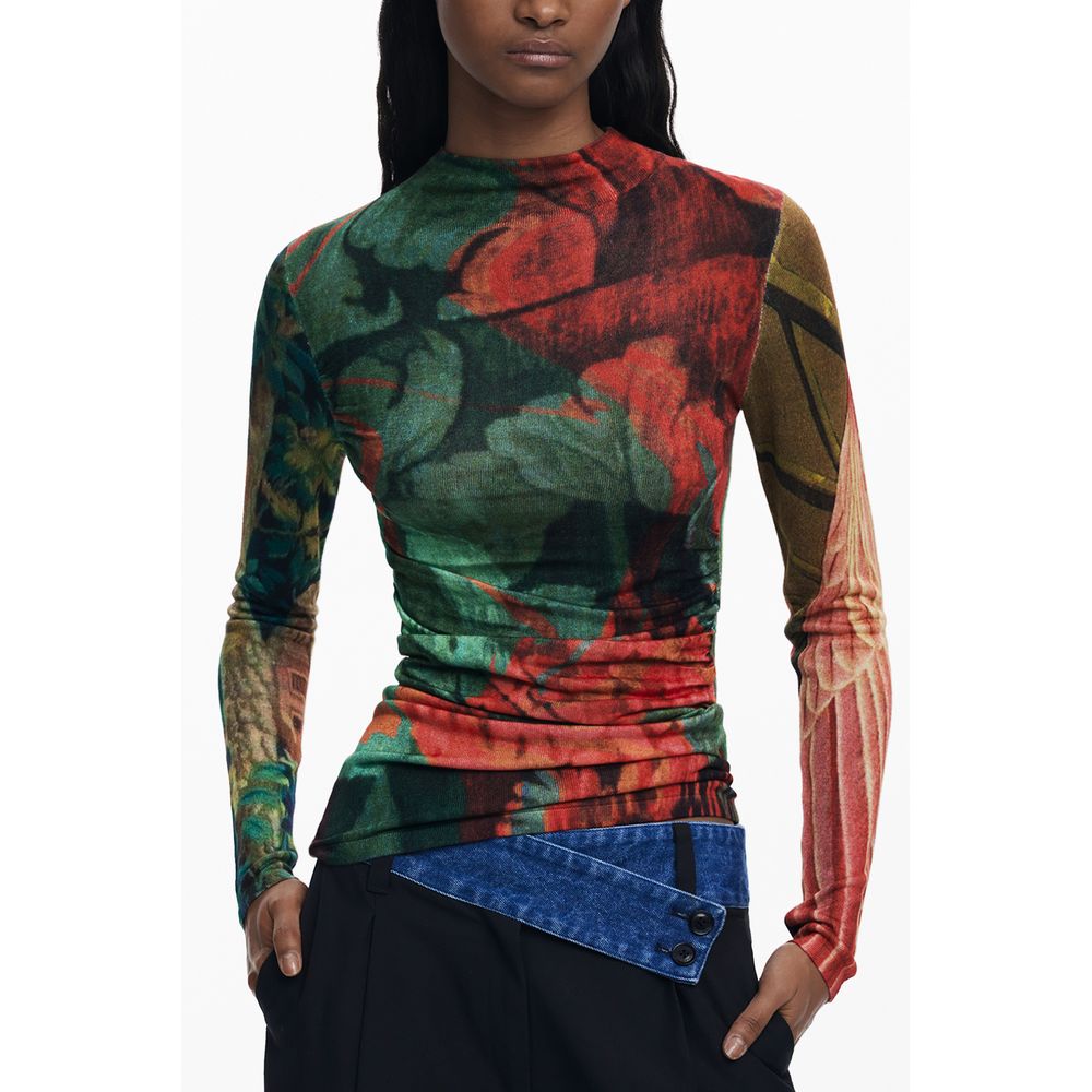 Desigual Grüner Viskose-Pullover