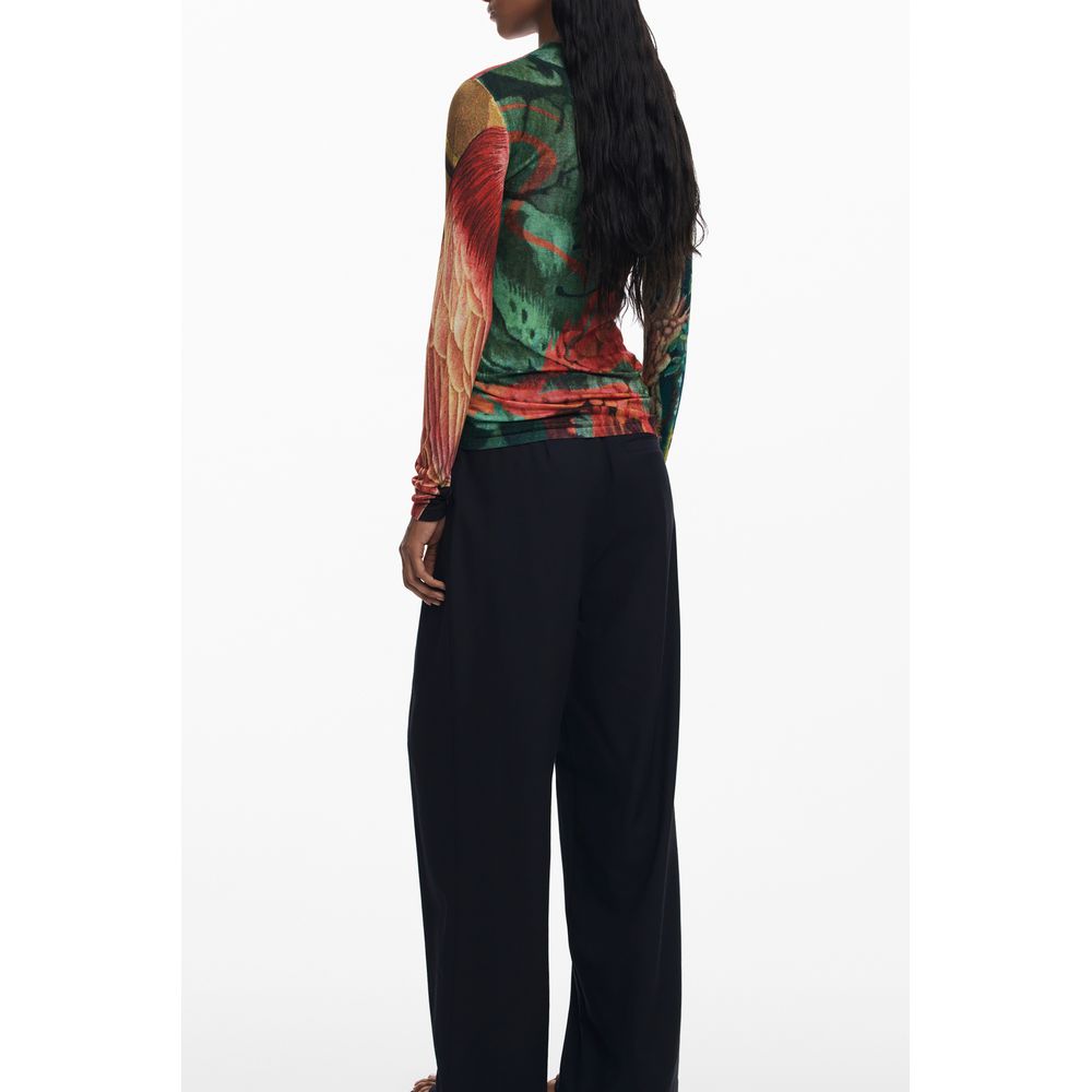 Desigual Grüner Viskose-Pullover