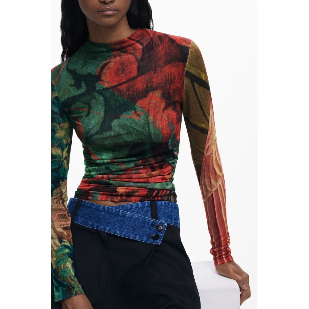 Desigual Grüner Viskose-Pullover