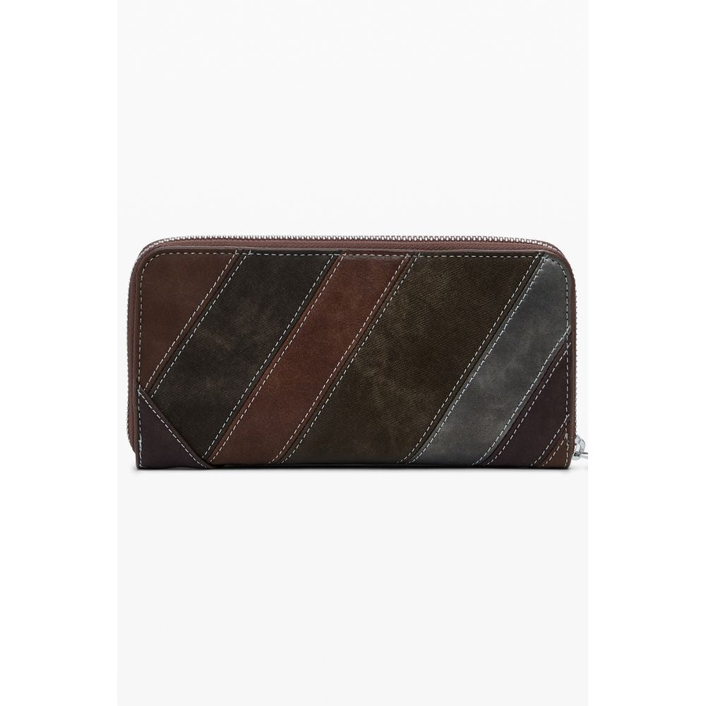 Desigual Marrone Polyurethan Damen Geldbörse