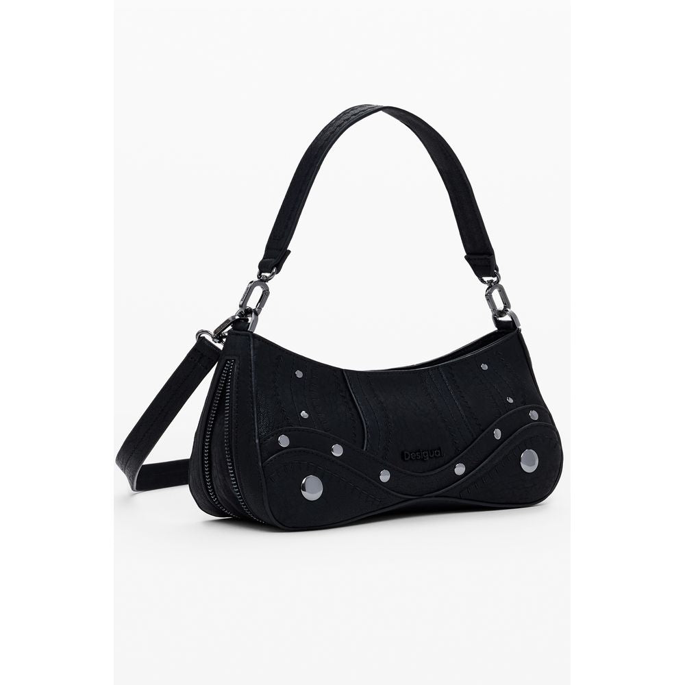 Desigual Schwarze Damen-Handtasche aus Polyurethan