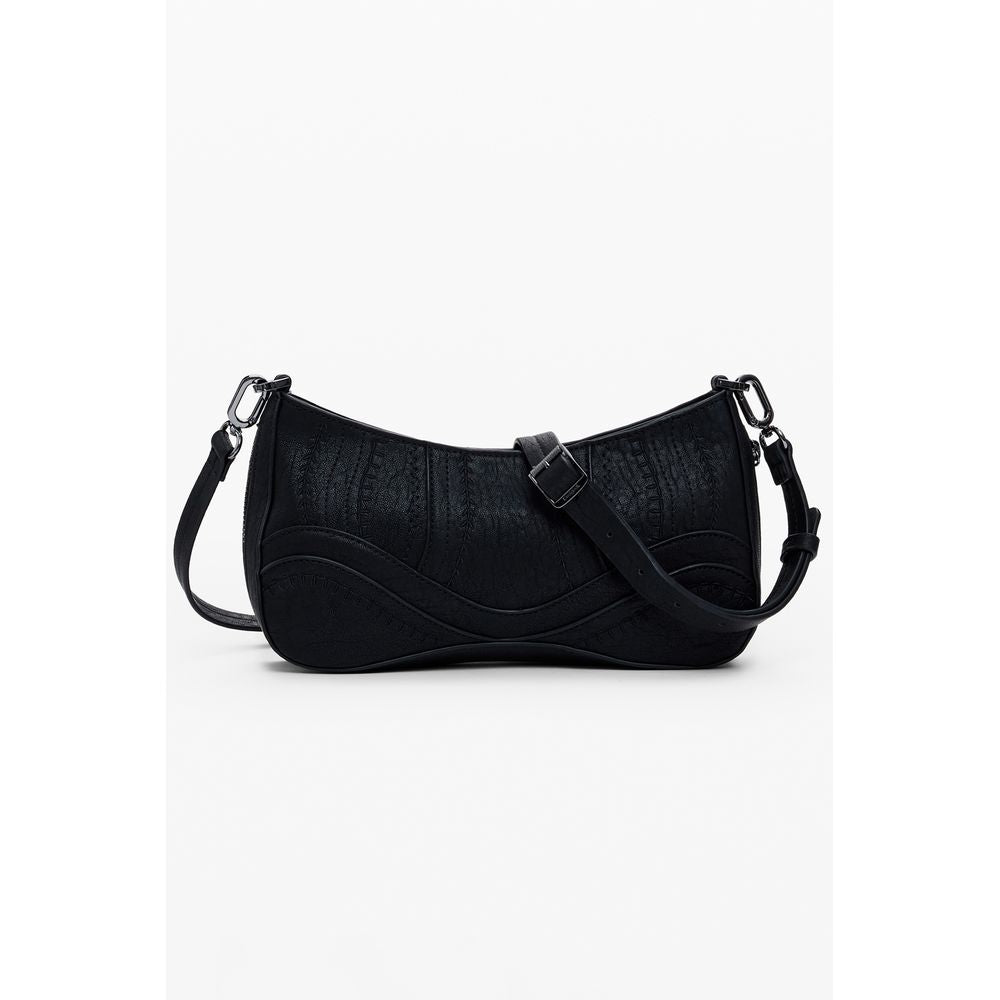 Desigual Schwarze Damen-Handtasche aus Polyurethan