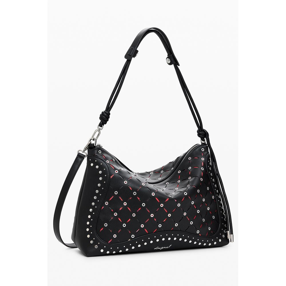 Desigual Schwarze Mini-Tasche aus Polyurethan für Damen