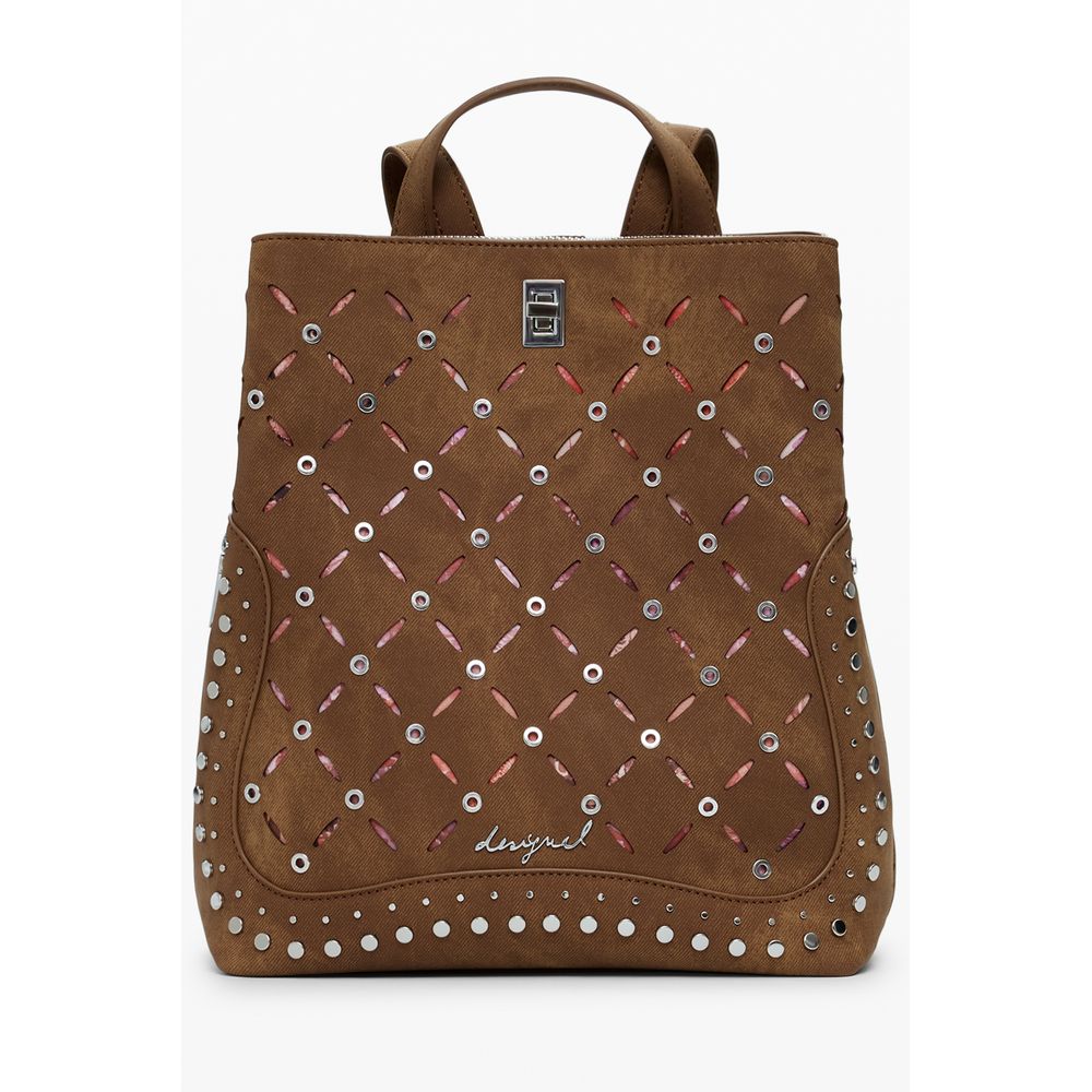Desigual Damenrucksack aus Marrone-Polyurethan