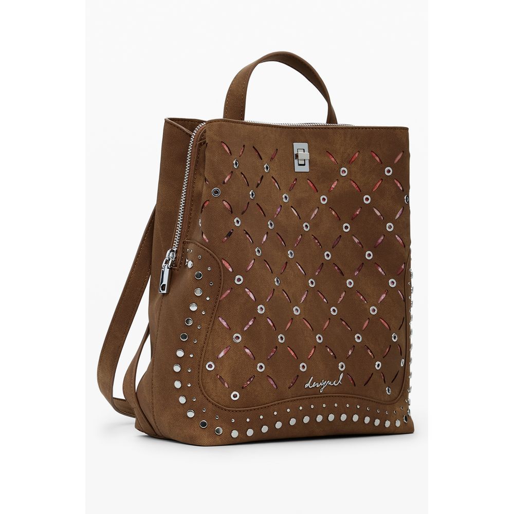 Desigual Damenrucksack aus Marrone-Polyurethan