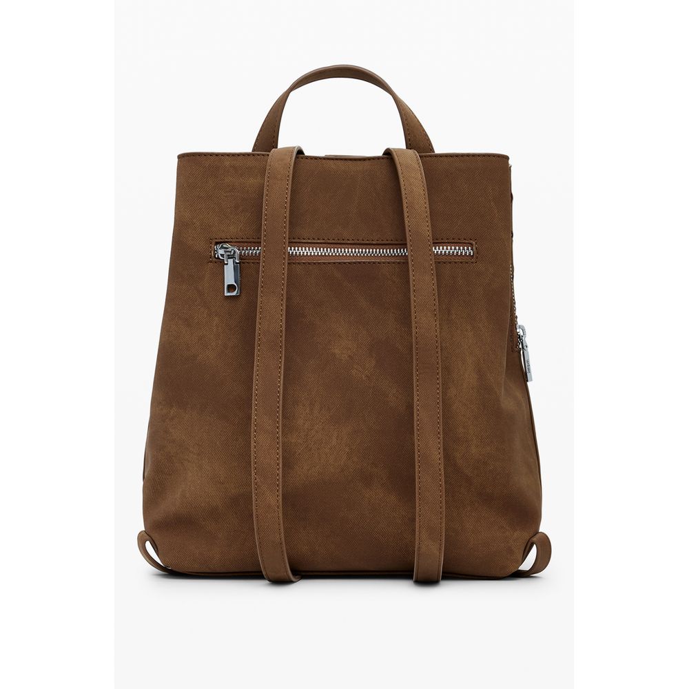 Desigual Damenrucksack aus Marrone-Polyurethan